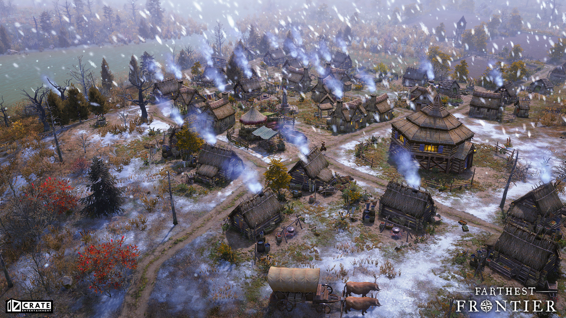 图片[2]-Steam好评率86%，一款沙盒生存城市建造游戏，融合资源管理、城镇建设与生存防御，支持和平模式与战斗模式切换《最远的边陲》最新全DLC电脑中文版解压即玩-山海之花 - 宝藏星球屋