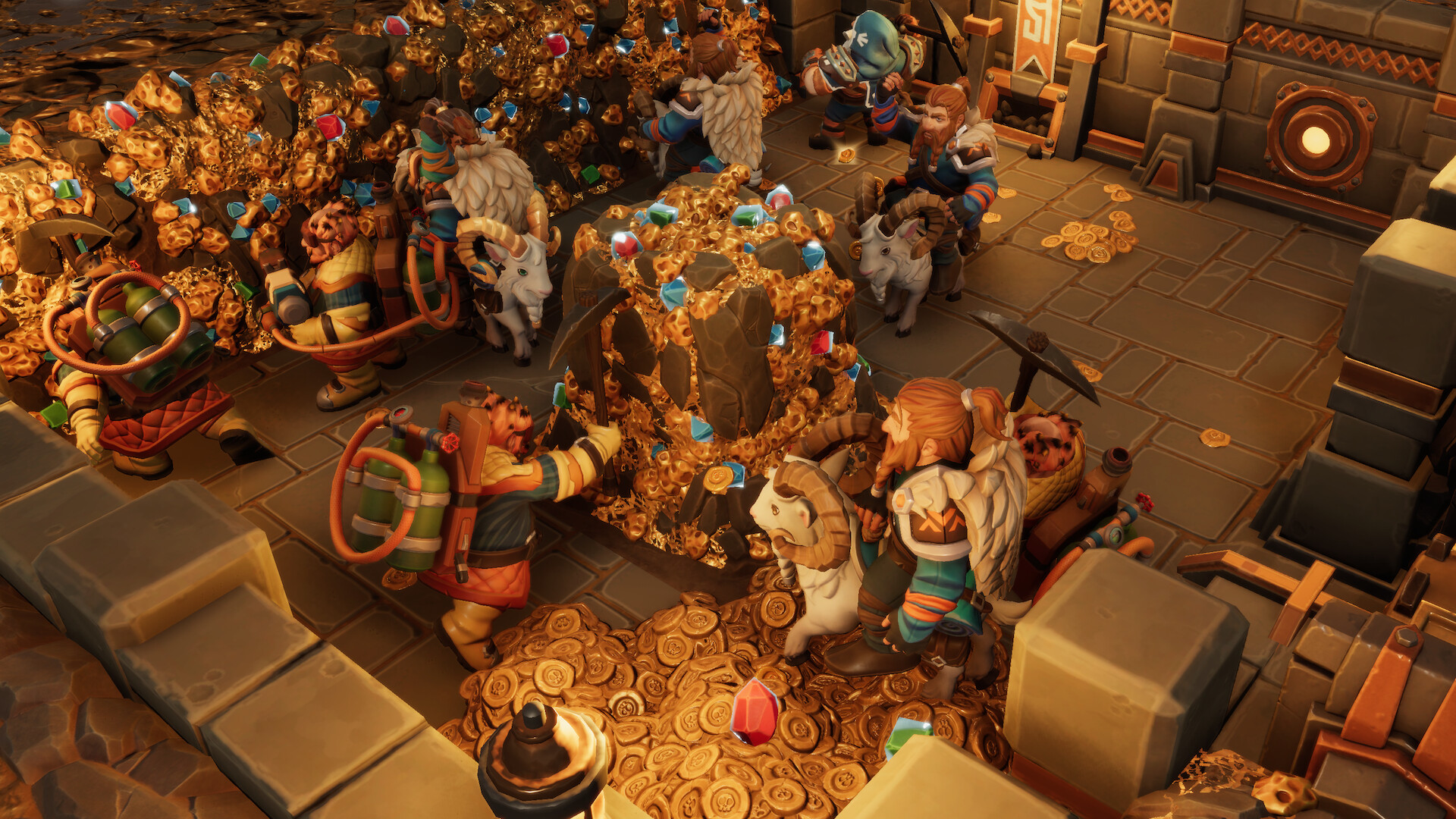 图片[3]-Steam好评率87%，一款即时战略+地下城经营游戏，融合资源管理、以“地下建设+地表征服”为核心，画风诙谐，剧情幽默《地下城4 Dungeons 4》最新全DLC电脑中文版解压即玩-山海之花 - 宝藏星球屋