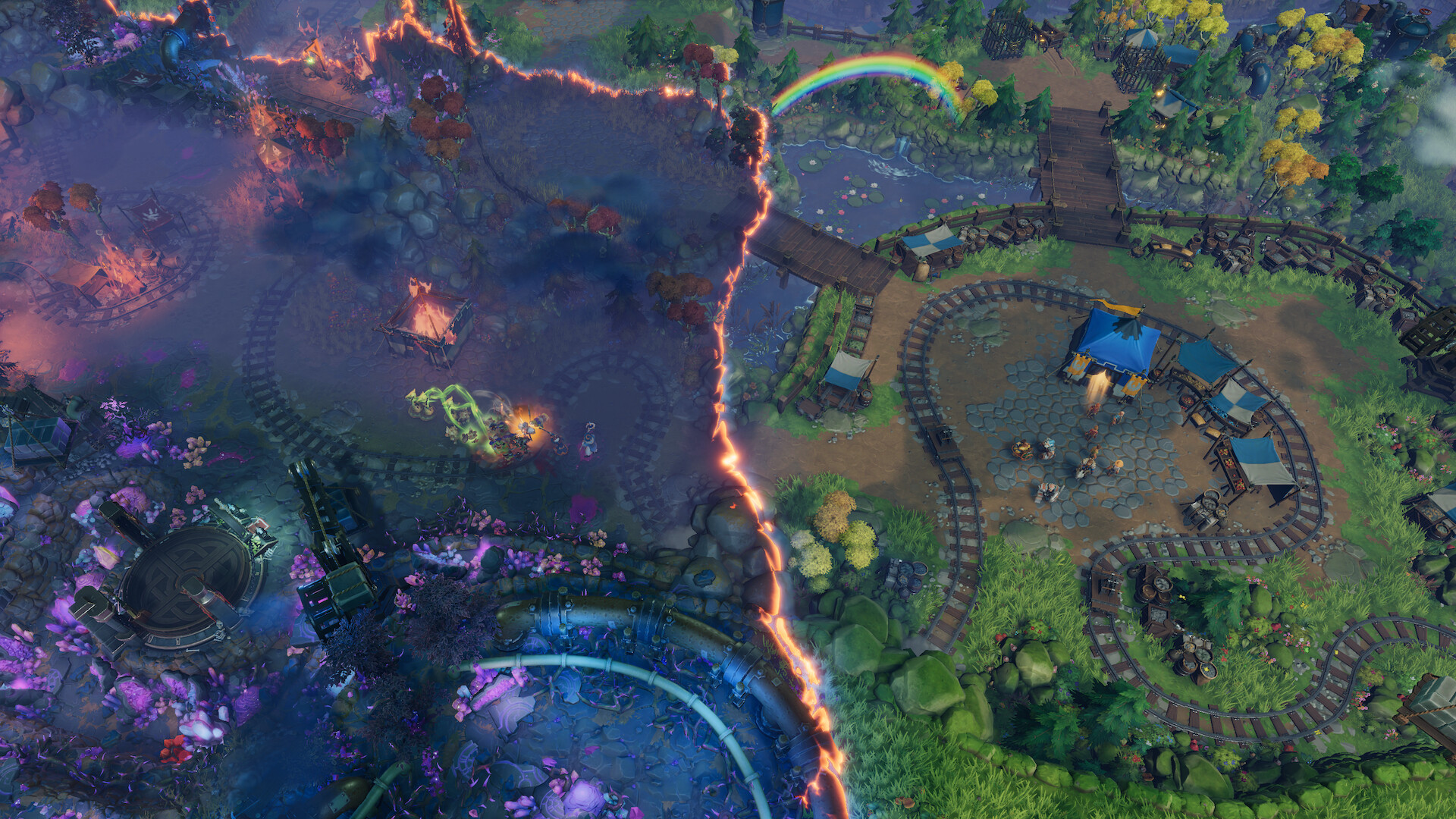 图片[2]-Steam好评率87%，一款即时战略+地下城经营游戏，融合资源管理、以“地下建设+地表征服”为核心，画风诙谐，剧情幽默《地下城4 Dungeons 4》最新全DLC电脑中文版解压即玩-山海之花 - 宝藏星球屋