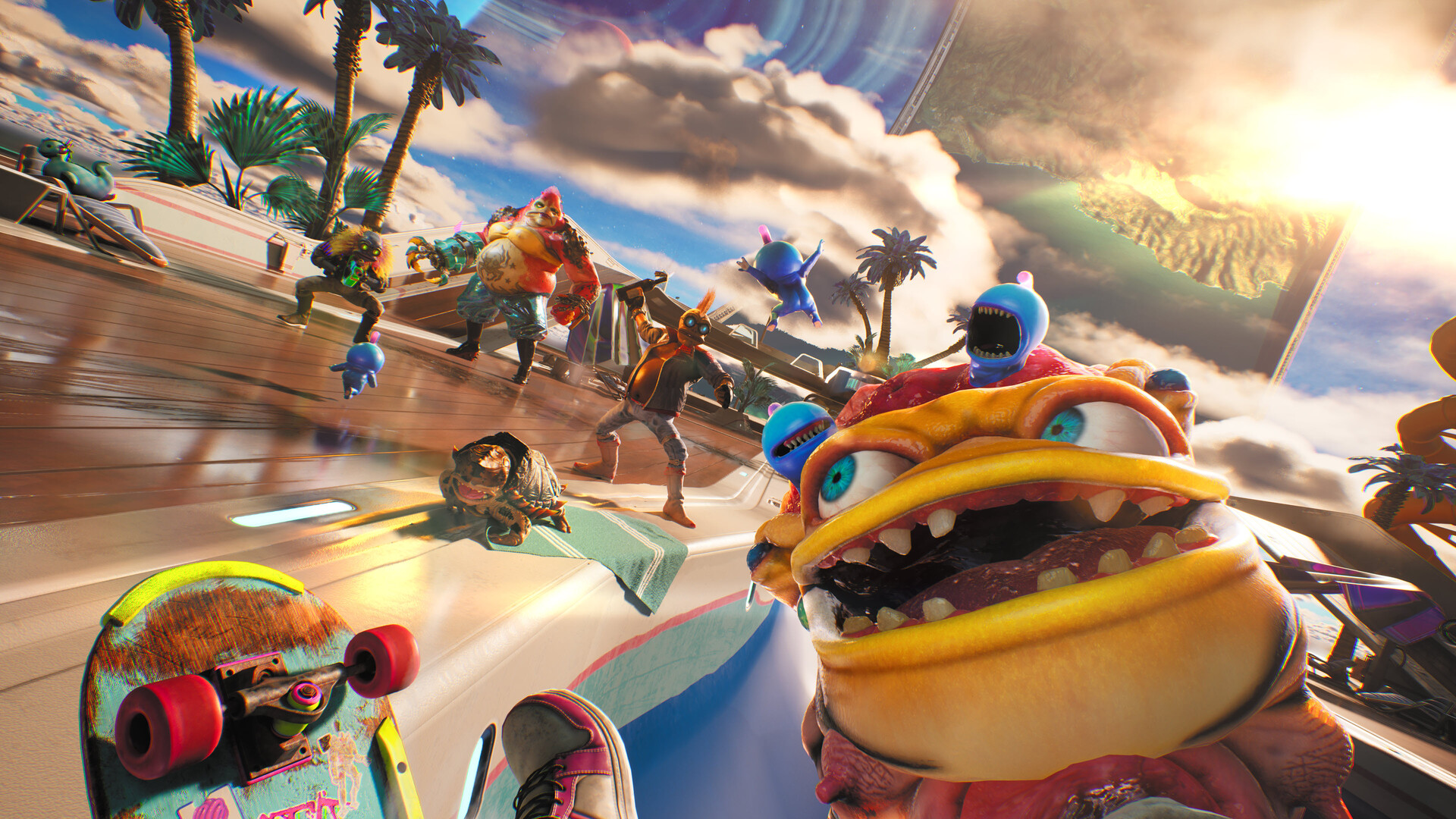 图片[10]-Steam新游《高能人生 2》荒诞宇宙冒险拯救人类 黑色幽默射击 会说话的枪 + 滑板跑酷 美式嘴炮 FPS-山海之花 - 宝藏星球屋