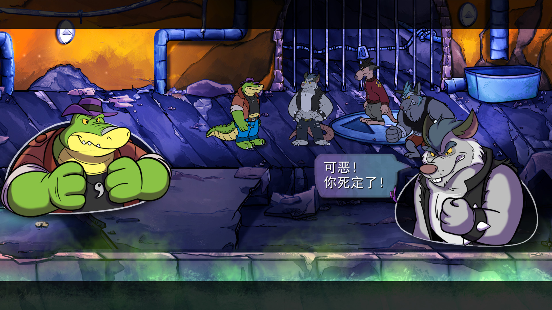 图片[9]-谁说侦探只能动脑？这款《鳄鱼侦探布罗格》一言不合就能把嫌疑人揍一顿！解谜加格斗的奇葩玩法，配上90年代复古画风，剧情神作预定！！附电脑+手机双端资源-山海之花 - 宝藏星球屋